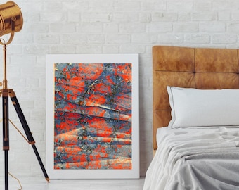 Battal Wave Ebru Art – Traditional Turkish Marbling | Handmade Original Artwork