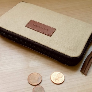 Monedero mediano - Cremallera alrededor de la cartera de mujer - regalo de mujer