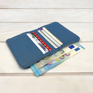 Mini cartera de piel para él, carteras plegables, carteras de piel para hombre, bolsos de piel suave, carteras para tarjetas y billetes