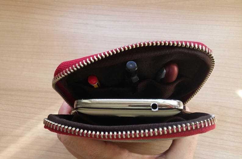 waxed effect canvas phone case iPhone pouch Phone and notebook case