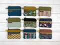 Mini double zipper wallet, Coin pocket wallet, Cotton coin purse, Kid wallet product logo
