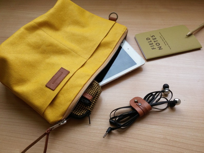 yellow pouch bag
