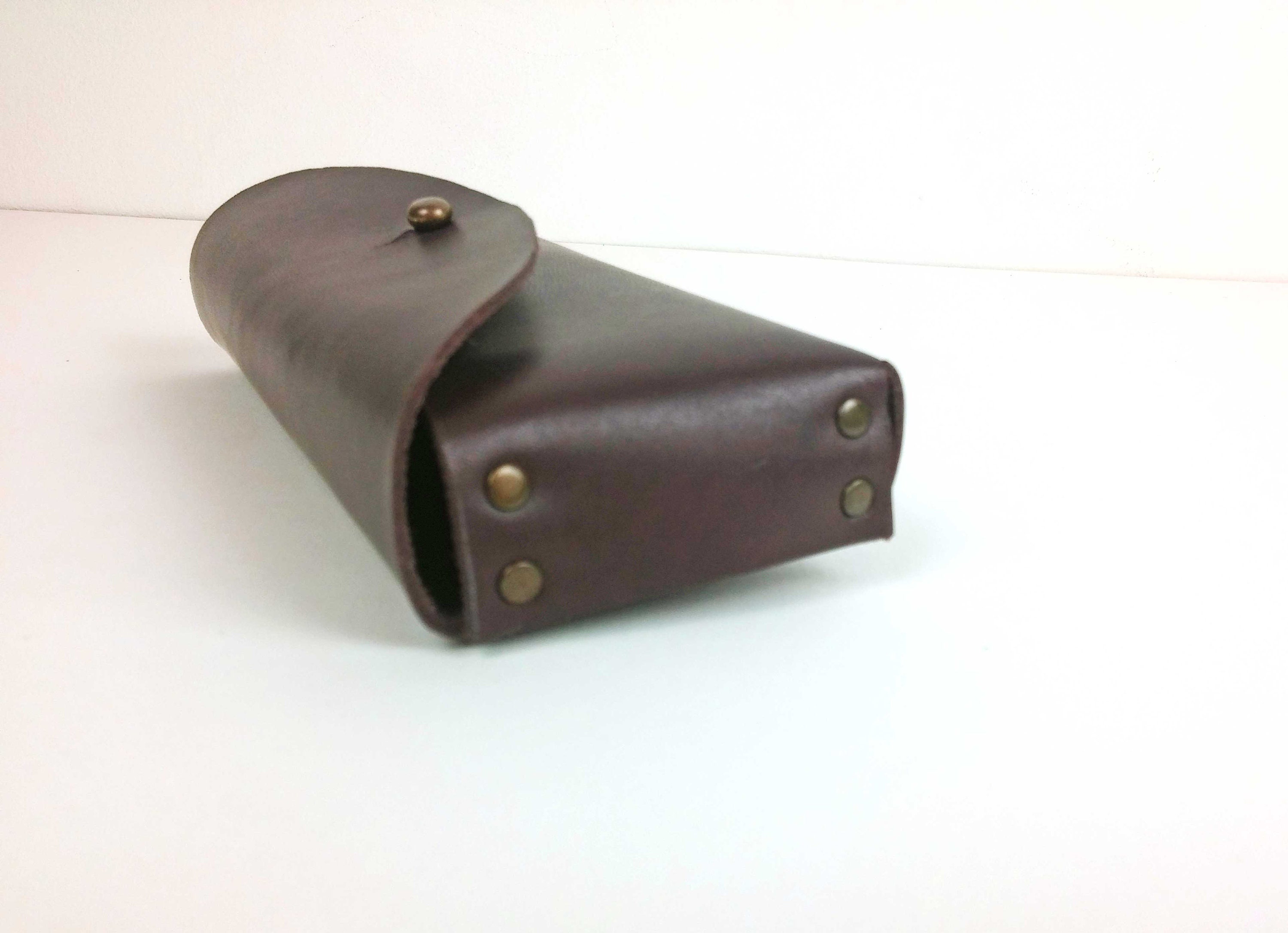 Leather glasses case Belt through glasses case Etsy
