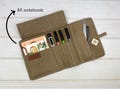 Canvas Roll Wrap – Compact Pencil Case | Artist & Writer Gift | 8 Colors Available | Graduation gift product logo