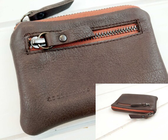 Monedero chico bolsillo hecho mano en piel extra suave - España