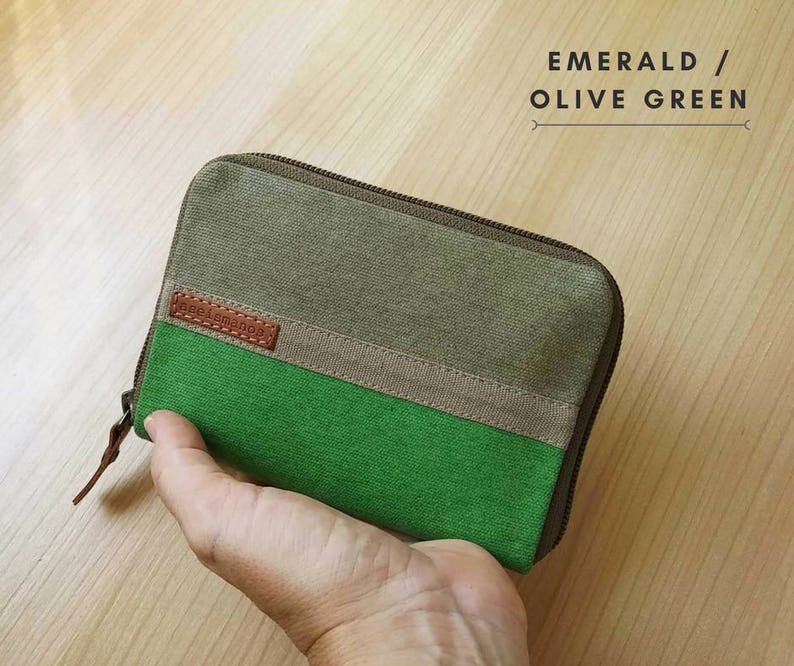 Zip Around Wallet Medium Size Etsy