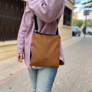 Bomber shoulder bag, Minimlist medium bag,