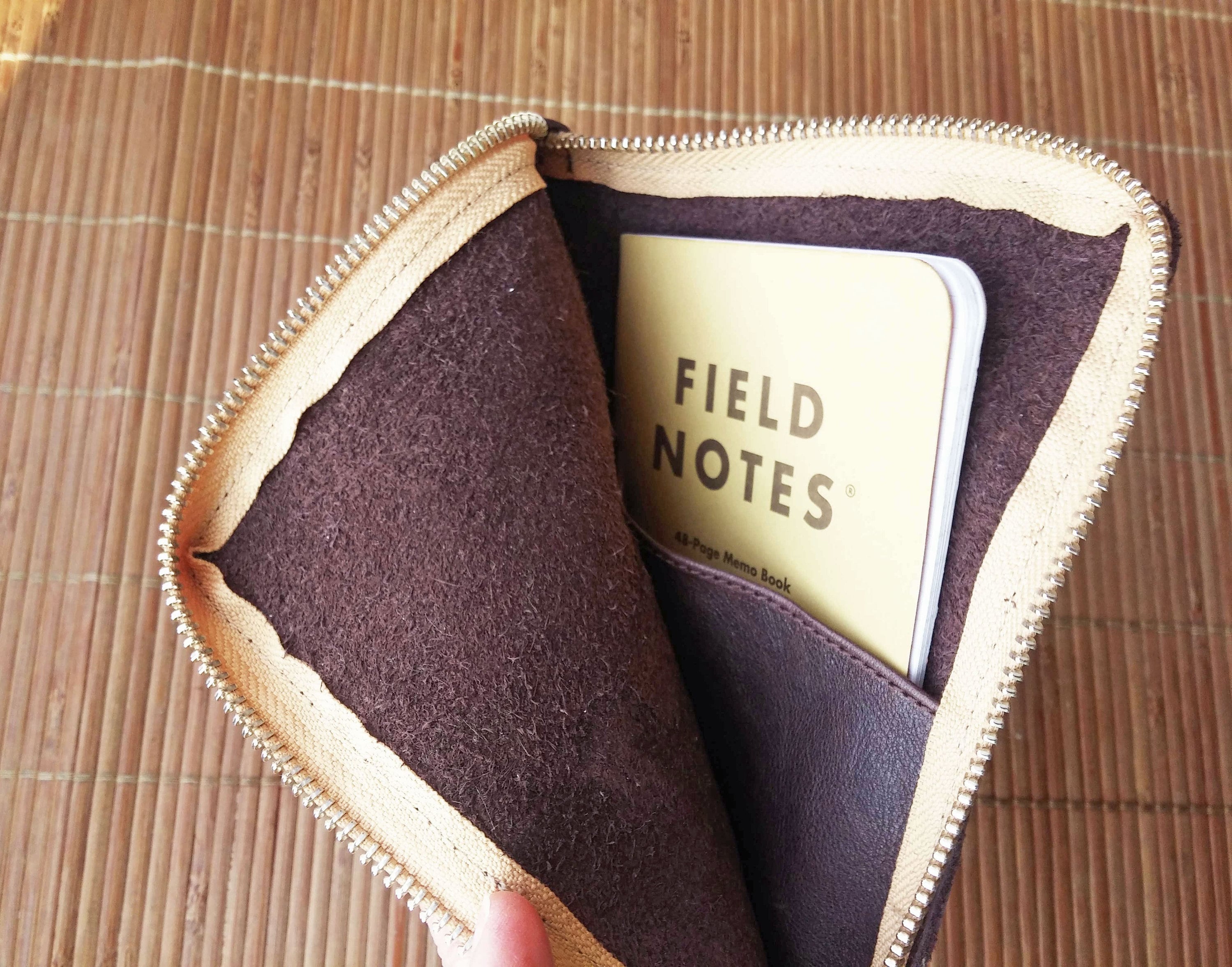 Leather journal sleeve Etsy