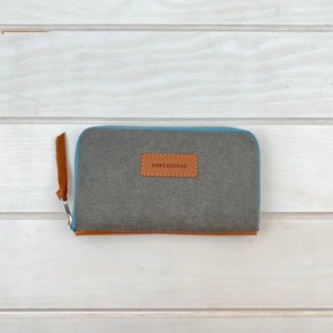 Monedero señora / lona encerada gris image 2
