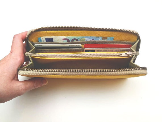 yellow wallet womens