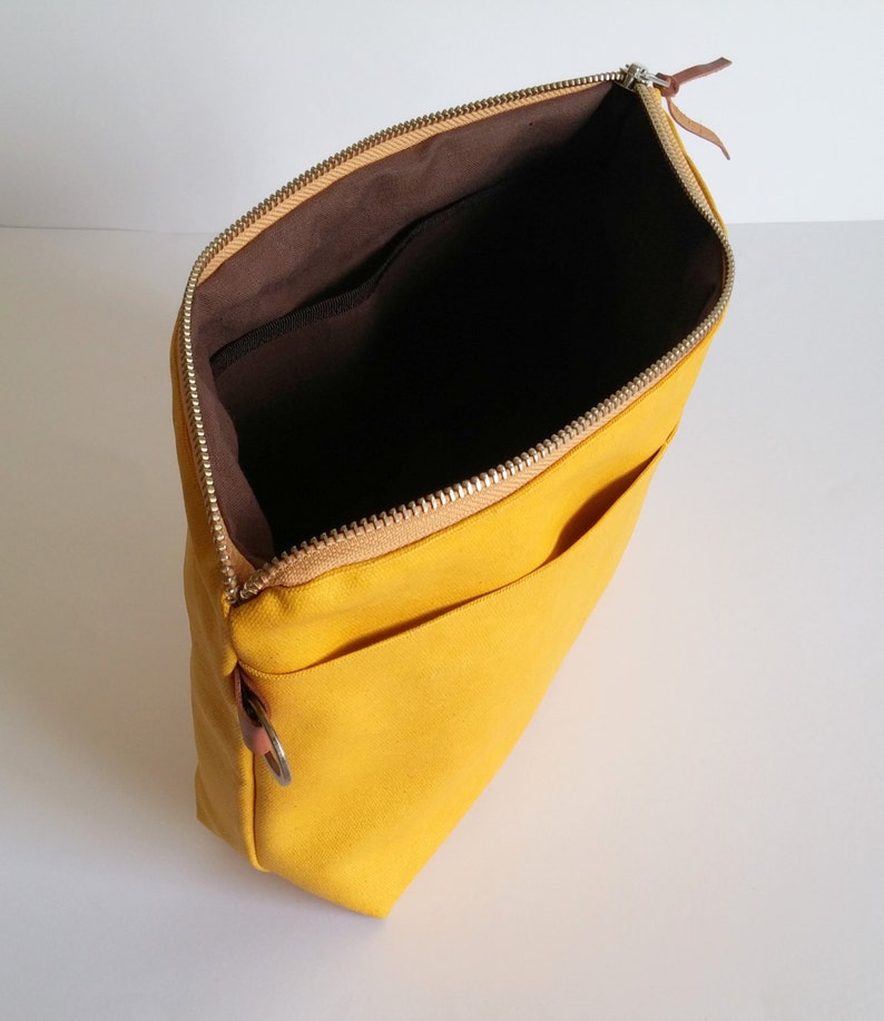 yellow pouch bag