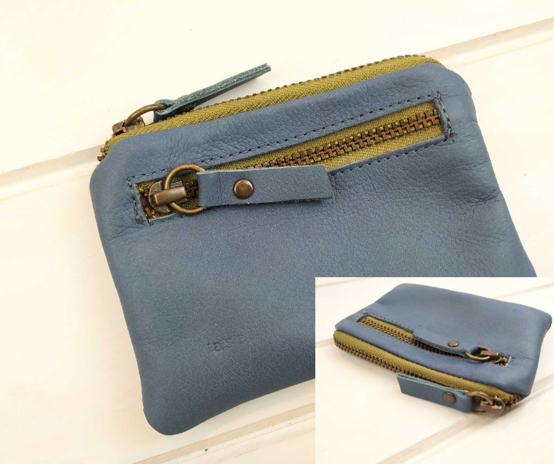 Monedero chico bolsillo hecho mano en piel extra suave - España