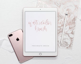 Watercolor Procreate Brush - A Calligraphy Lettering Brush for the Procreate App