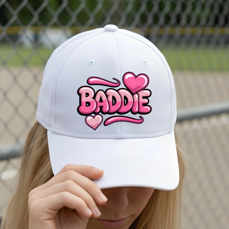 Baddie PNG, Pink Clipart, Heart Graphic, Trendy Girly Artwork Glossy ...