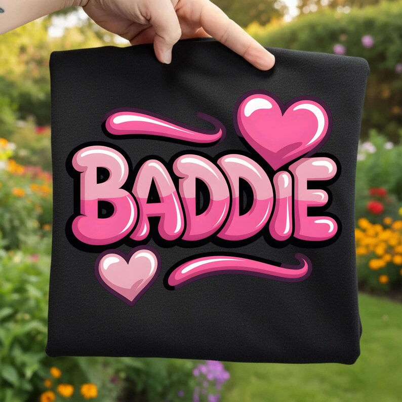 Baddie PNG, Pink Clipart, Heart Graphic, Trendy Girly Artwork Glossy ...