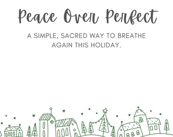 Cahier d'exercices « Peace Over Perfect » - Numérique