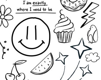 Uplifting Coloring Pages - Digital