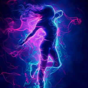 Woman Silhouette Neon - Etsy
