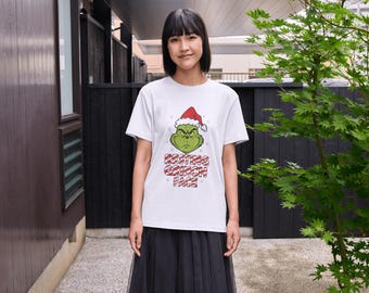 Resting Grinch Face PNG | Christmas Sublimation Design