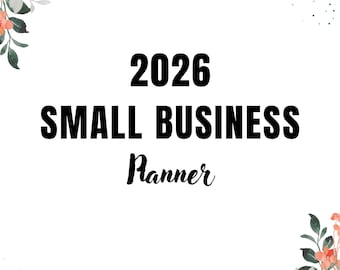 2026 Small Business Planner: Entrepreneur Organizer (Digital Download)