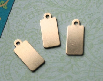 14K Gold Filled Blank Discs Tags, Set of 2, Bulk, 6x12.5mm, 20 Gauge, Small Tag Dog Tag, personalized custom stamped jewelry