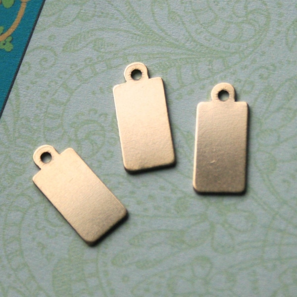 14K Gold Filled Blank Discs Tags, Set of 2, Bulk, 6x12.5mm, 20 Gauge, Small Tag Dog Tag, personalized custom stamped jewelry