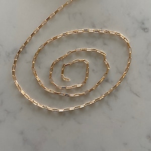 Elongated Box Chain, 6.2 x 2.5mm Gold Filled, Permanent Jewelry Chain, wholesale chain, Bulk Chain, Footage Chain, Wholesale Jewelry Supply