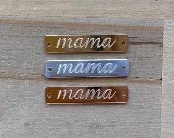 Mama connector, mama bracelet, gold filled, rose gold filled, sterling silver, mama bar connector, permanent jewelry, mothers day, valentine