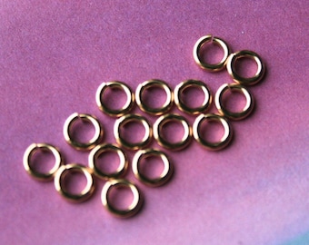 Anillos De Salto Plata Mate, 4 Mm, 6 Mm, 8 Mm, 10 Mm O 12 Mm, PK