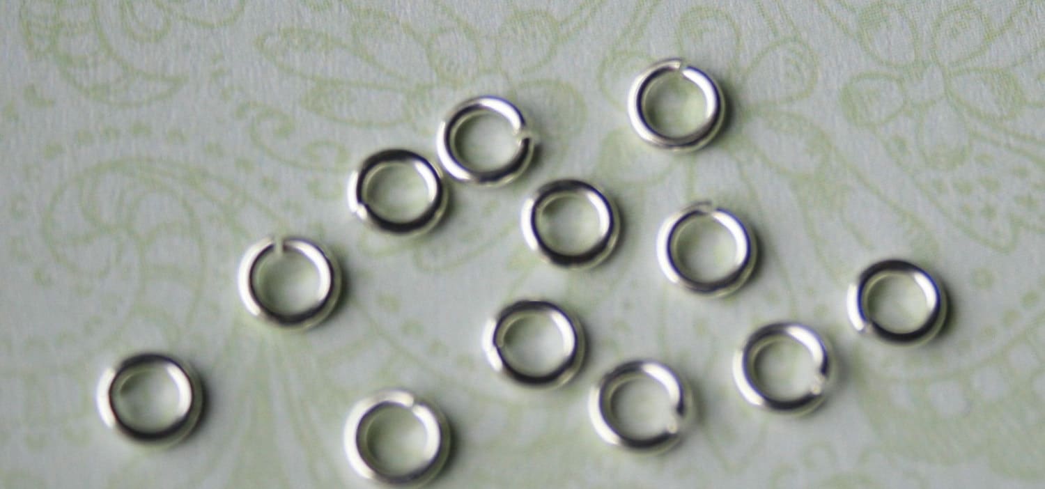 4mm Sterling Silver - 25 Pack LOCKING JUMP RINGS No Solder Needed - 20  Gauge