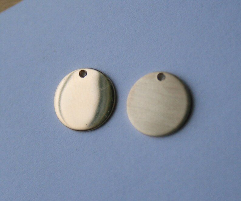9mm Gold Filled Blanks Discs Stamping 3/8 24g 14k Etsy