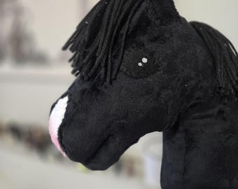 Black A5 Hobbyhorse  (STICK NOT INCLUDED)