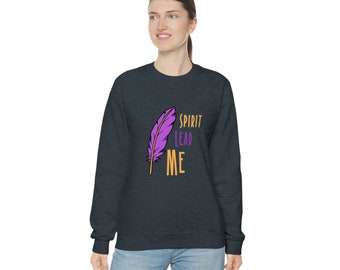 Spirit lead me Crewneck Sweatshirt, Christian gift, free shipping!