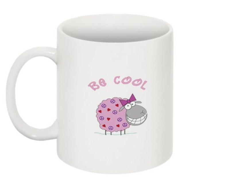 Funny Pink Shirt for Little Girl With Two Funny Pink Sheep Mug Etsy