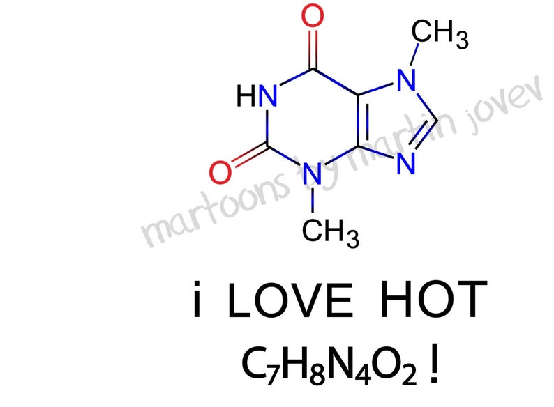 I Love Hot Chocolate Hot Cocoa Chemical Formula Molecular Etsy