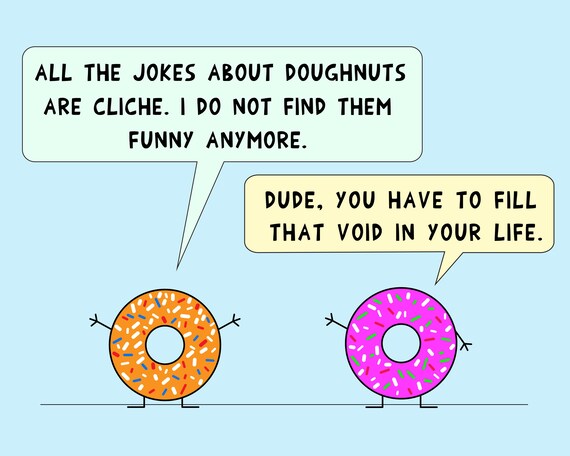 Joke With 2 Doughnuts and the Purpose of Life - Etsy Australia Joke With 2 Doughnuts and the Purpose of Life - Etsy Australia