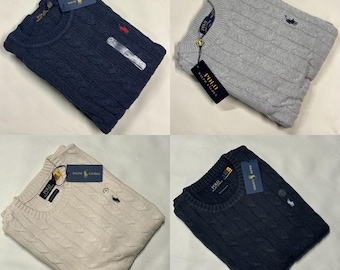 Ralph Lauren Men’s Cable Knit Cotton Jumper