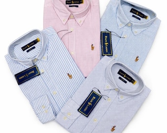 Men’s Ralph Lauren Striped Long Sleeve Oxford Shirt