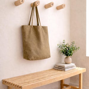 Custom Minimal Maple Wood Wall Hooks – Modern Peg Rack