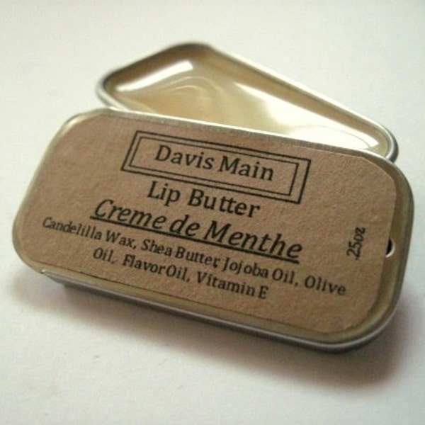 Lip Butter in Creme de Menthe (Vanilla Mint) Black Friday Cyber Monday