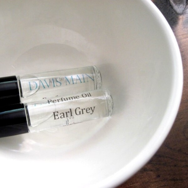 Earl Grey Perfume Oil, Roll On Fragrance