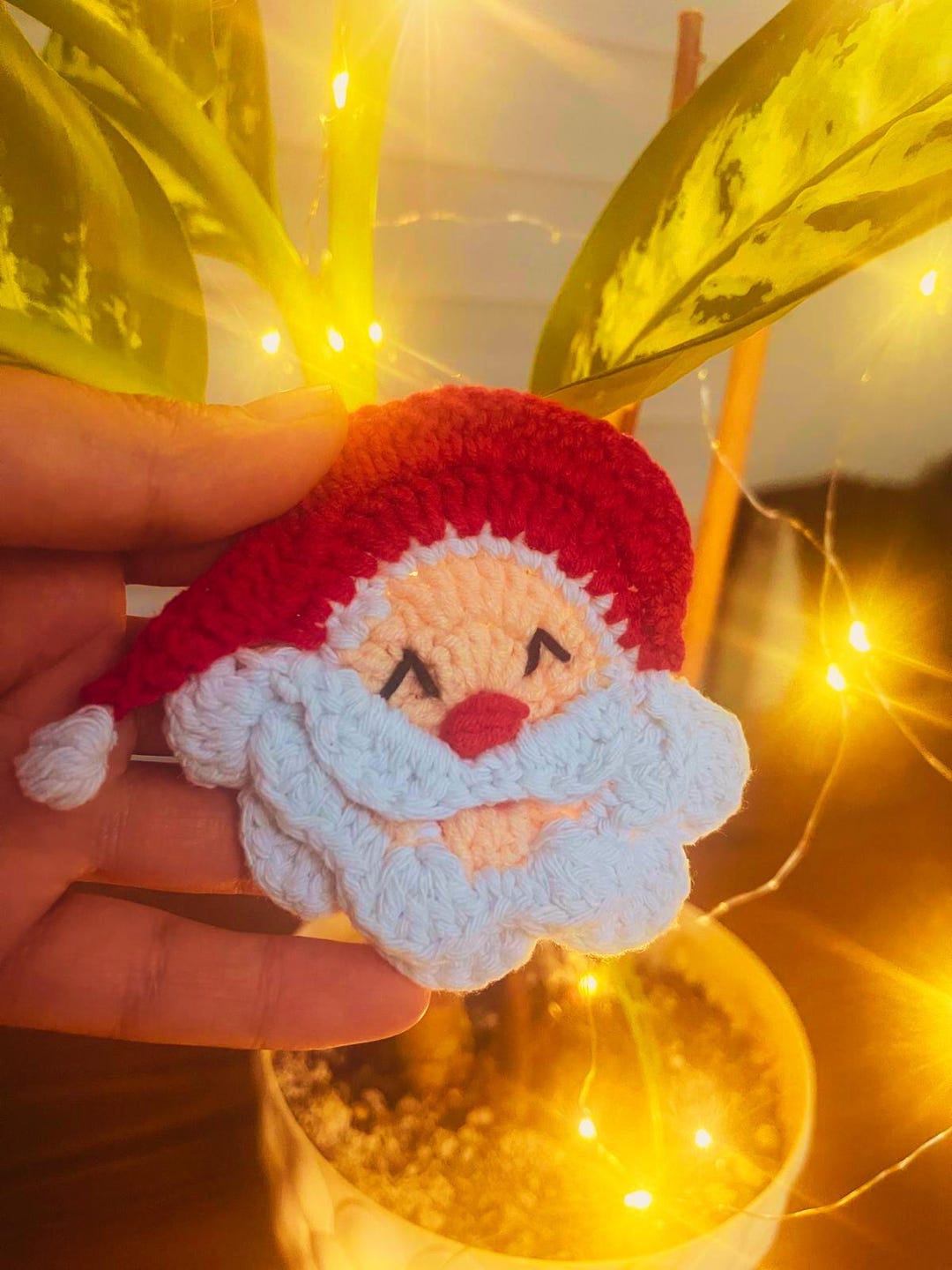 Santa Crochet Ornament Pattern – Christmas Decor (PDF Pattern) - Etsy