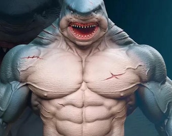 Tiburón Rey de El Escuadrón Suicida - Estatua 3D STL | Modelo 3D de alta calidad para impresión STL