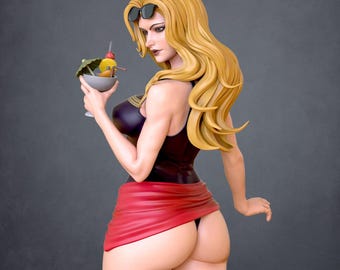 Capitana Marvel de Los Vengadores - Estatua 3D STL | Modelo 3D de alta calidad para impresión STL