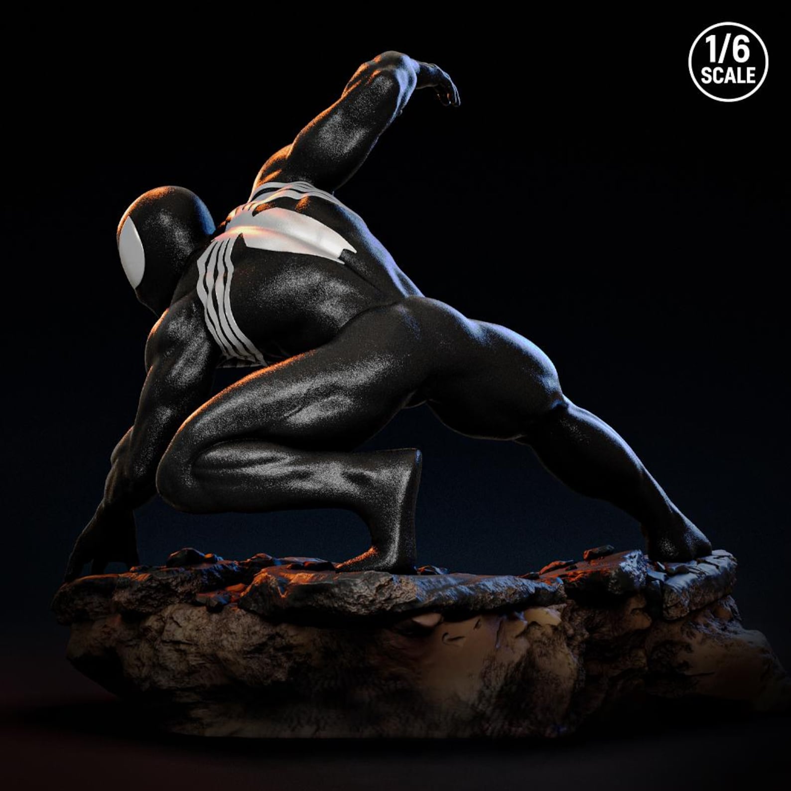 Symbiote Spider Man From Venom - Statue 3D STL | High Detail 3D Print ...