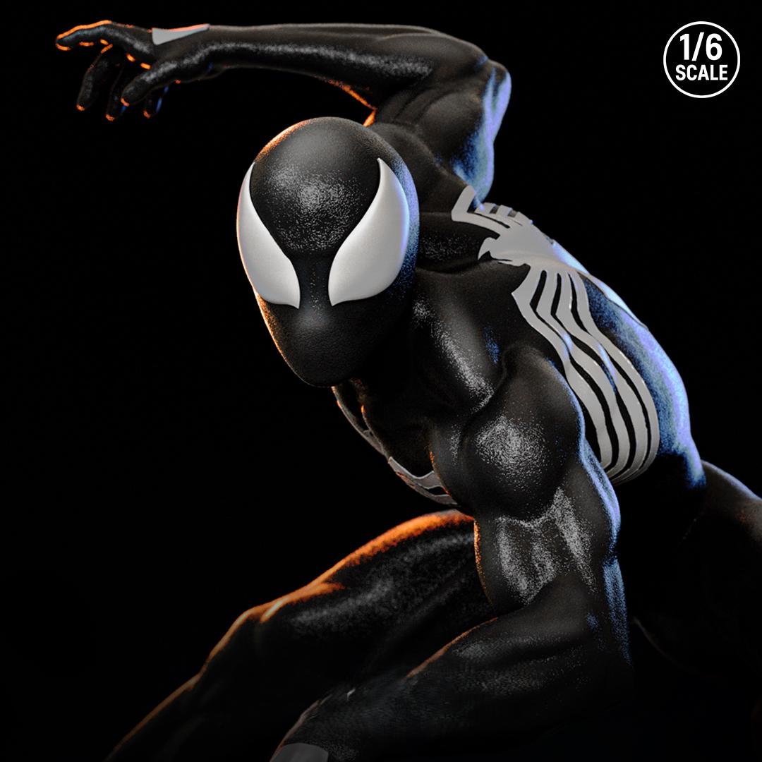 Symbiote Spider Man From Venom - Statue 3D STL | High Detail 3D Print ...