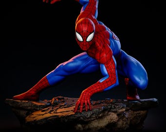 Figura clásica de Spider-Man de Marvel - Estatua 3D STL | Modelo 3D de alta calidad para impresión 3D STL