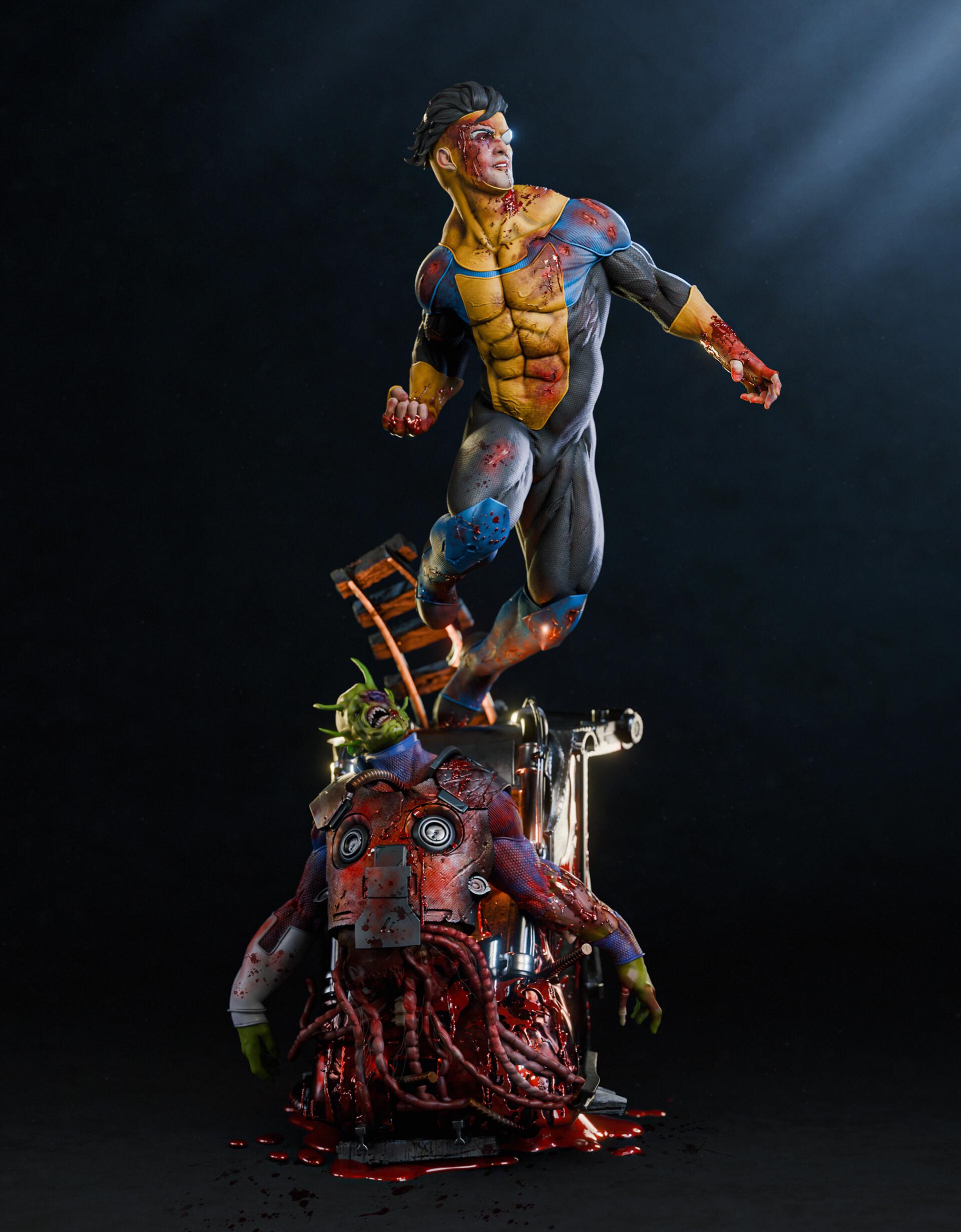 Invincible From Invincible - Statue 3D STL | High Detail 3D Print Model ...