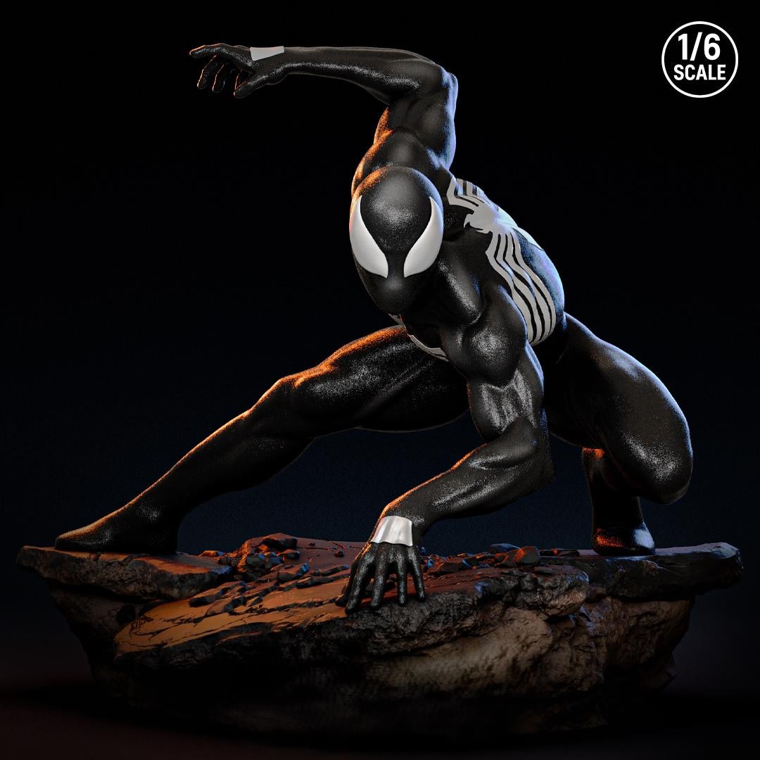 Symbiote Spider Man From Venom - Statue 3D STL | High Detail 3D Print ...