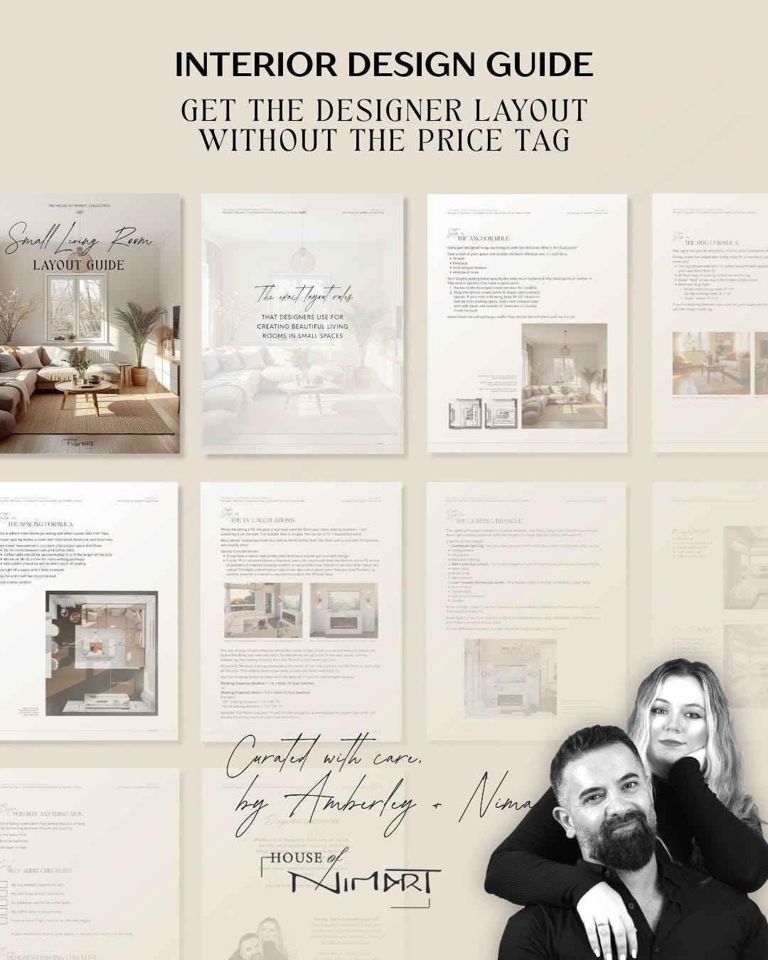 Small Space Interior Design Layout Planner Workbook (digital Download ...